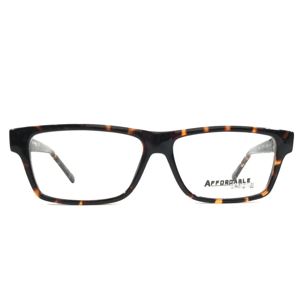 Affordable Designs Eyeglasses Frames FRED TORTOISE Rectangle Full Rim 52-15-140